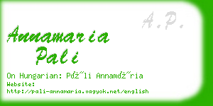 annamaria pali business card